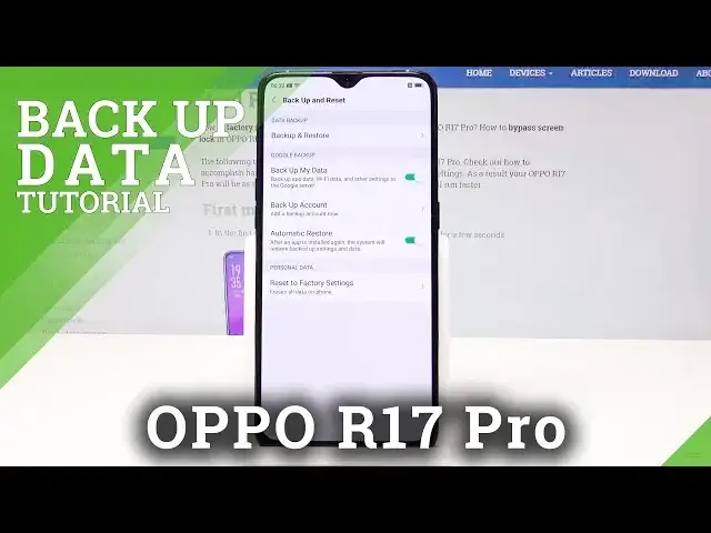 'Video thumbnail for How to Use Google Backup on OPPO R17 Pro - Google Backup Feature'