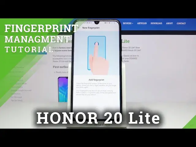 Video thumbnail for How to Add Fingerprint to HUAWEI Honor 20 Lite– Use Fingerprint Scaner