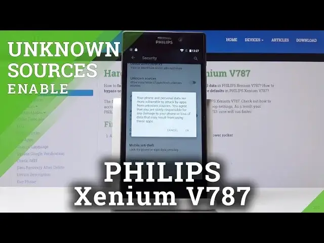 Video thumbnail for How Enable Unknown Sources in PHILIPS Xenium V787 - Allow App Installation
