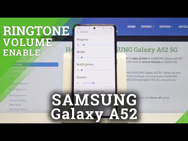 'Video thumbnail for How to Enable Ringtone Volume on SAMSUNG Galaxy A52 – Change Sound’s Volume'