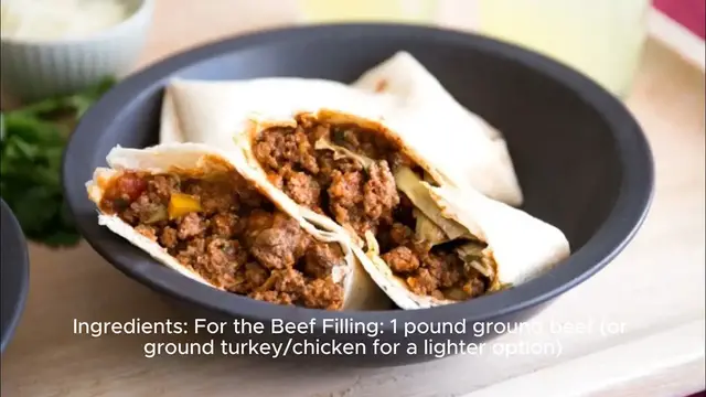 Video thumbnail for Beef burrito recipe