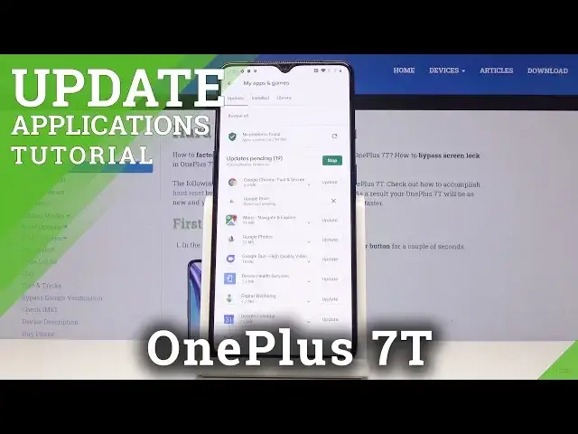 'Video thumbnail for How to Update Apps in OnePlus 7T - Install Latest App Version'