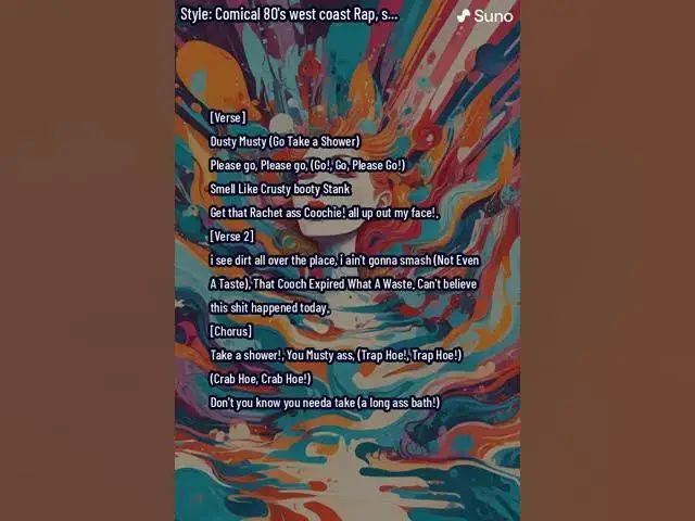 Video thumbnail for Trap Hoe Song Suno.ai Funny | #sunoai # #comedy #dirtymemes #foul #rap #ai #music