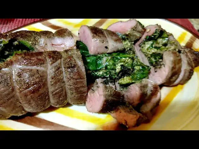 Video thumbnail for Flank Steak Stuffed with Duxelle, Spinach, and Blue Cheese