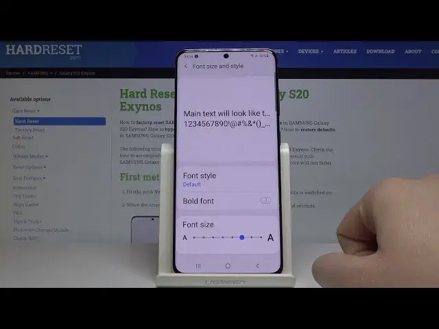 'Video thumbnail for How to Change Font Style in SAMSUNG Galaxy S20 – Customize Font Style'