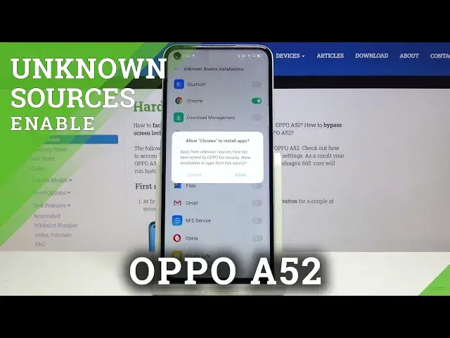 'Video thumbnail for How to Allow Unknown Apps in OPPO A52'