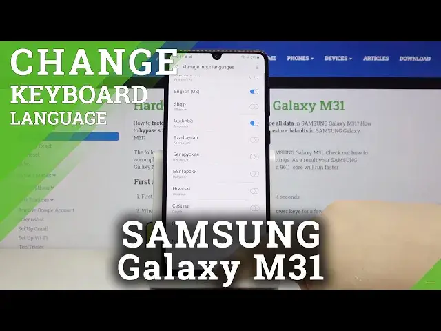 'Video thumbnail for How to Change Keyboard Language in SAMSUNG Galaxy M31 – Find Keyboard Settings'