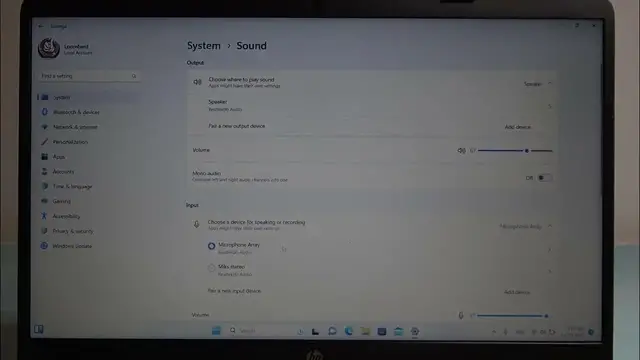 Video thumbnail for How To Change Audio Input Device & Microphone On HP 250 G8