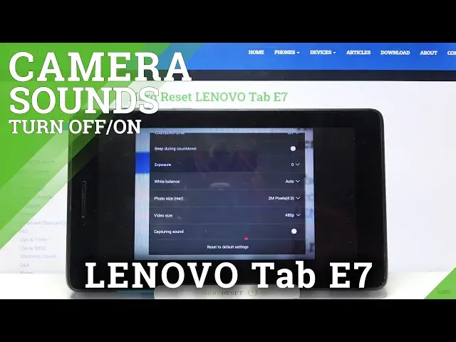Video thumbnail for How to Manage Camera Sound in Lenovo Tab E7 - Turn On/Off Camera Shutter
