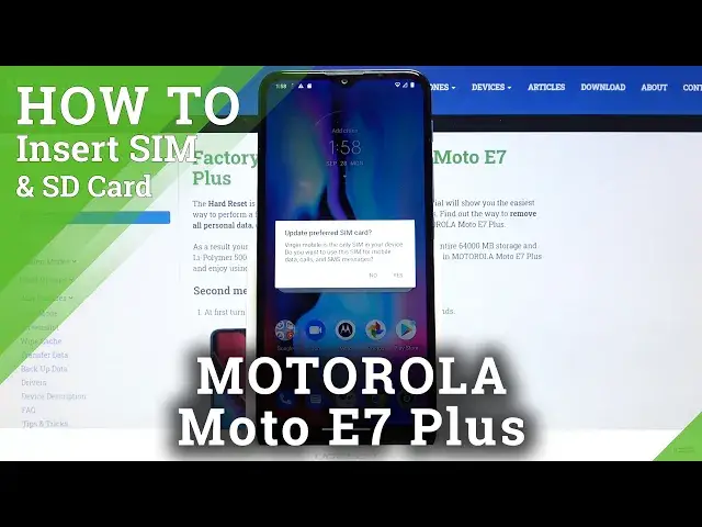 Video thumbnail for How to Insert SIM and SD Cards in Motorola Moto E7 Plus – Extend Memory and Install Nano SIM