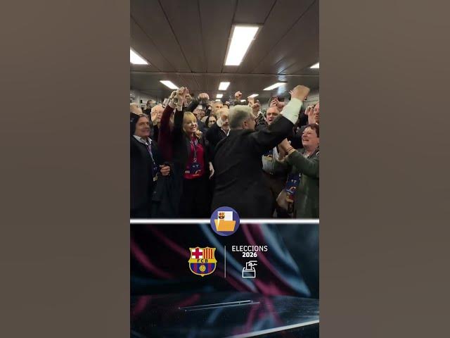 Video thumbnail for JOAN LAPORTA es reelegido como presidente del Barça y así lo celebra 👏

📹 FC Barcelona