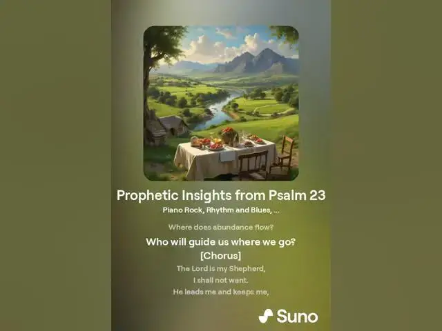 Video thumbnail for Psalm 23 Song: Understanding the Blessings of the Shepherd