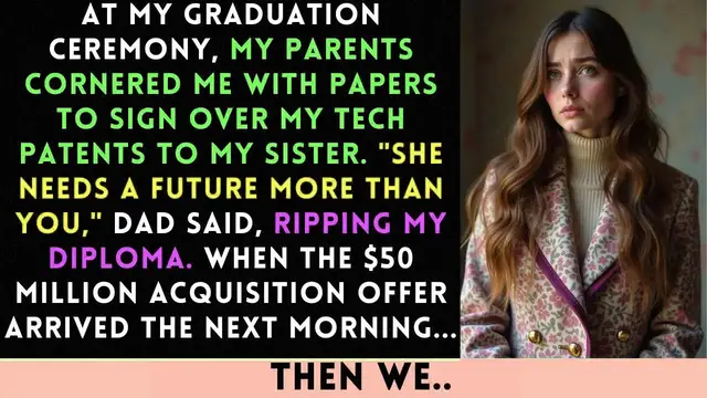 'Video thumbnail for My Parents Demanded I Give Up My Tech Patents To My Sister At Graduation. They Didn't Know What...'