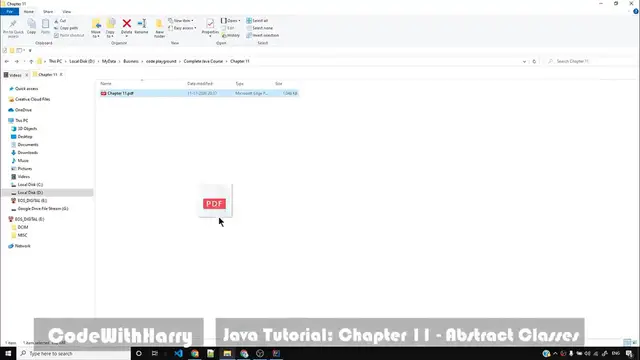 Video thumbnail for Java Tutorial_ Abstract Class & Abstract Methods