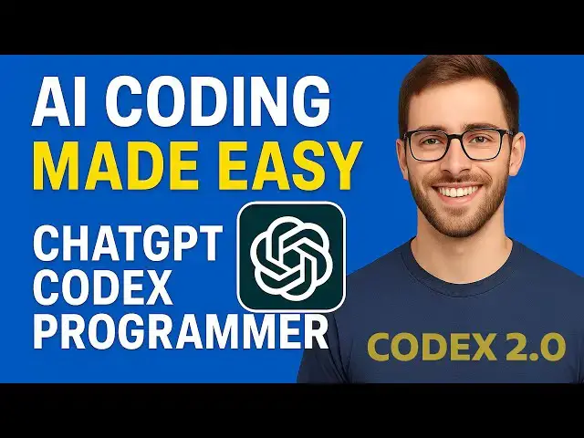 'Video thumbnail for Ai coding made easy ChatGPT codex programmer VSCode Setup'