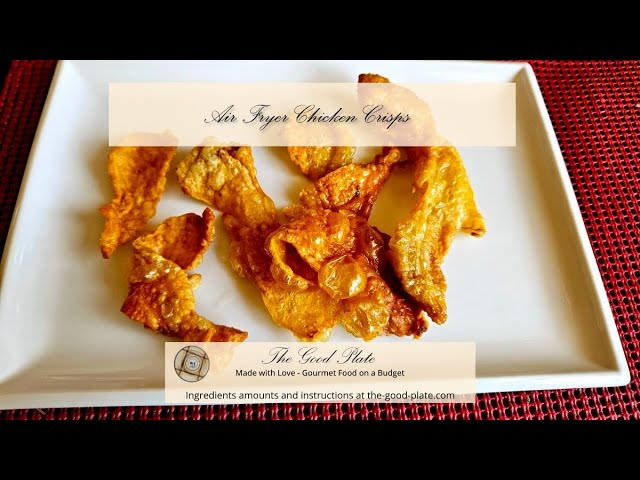 Video thumbnail for Air Fryer Chicken Crisps - 1 Ingredient Bar Food You are Wasting