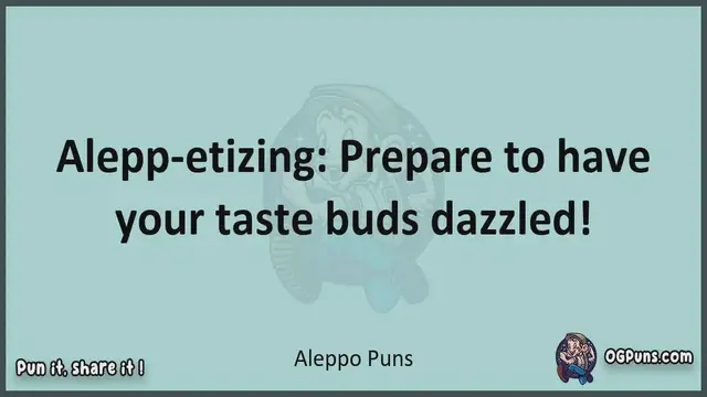 Video thumbnail for Aleppo - Jokes, Puns, Wordplays, and Laughter