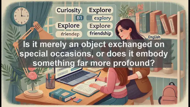 Video thumbnail for 2500 Must Know CEFR B1 Vocabulary - Understanding the Word 'Gift': More Than Just Presents