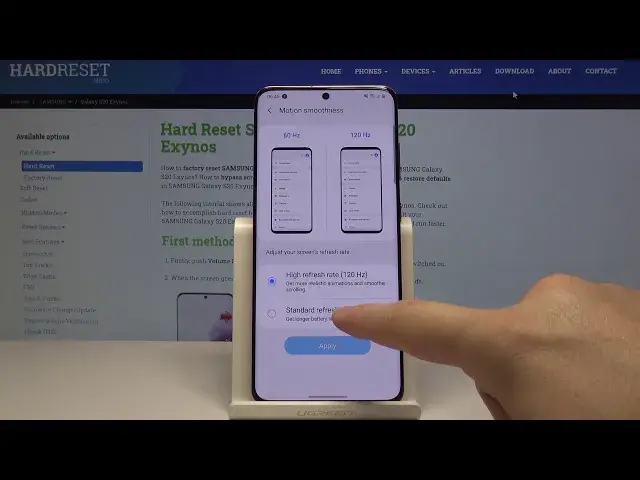 'Video thumbnail for How to Change Display Refresh Rate in SAMSUNG Galaxy S20 – Display Settings'