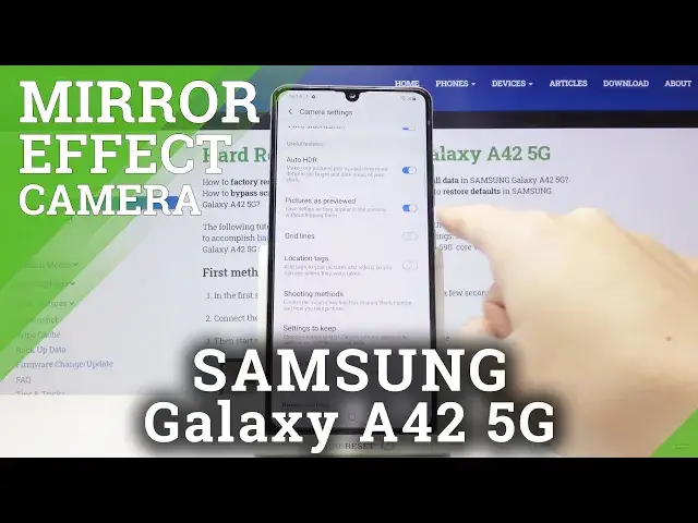 'Video thumbnail for How to Enable Camera Mirror Effect in Samsung Galaxy A42 5G - Turn On/Off Mirror in Cam'