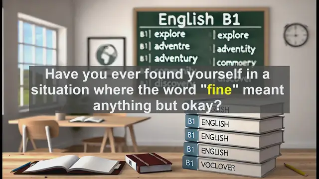 Video thumbnail for 2500 Must Know CEFR B1 Vocabulary - The Many Meanings of 'Fine': A Guide to This Tricky English Word