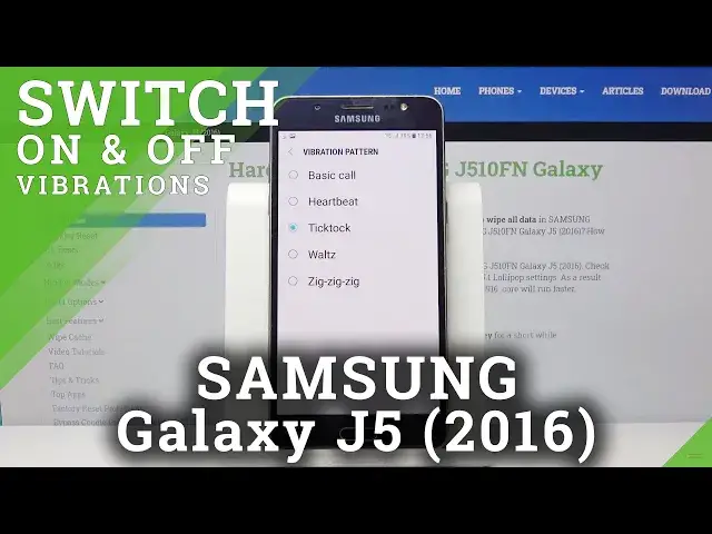'Video thumbnail for How to Change Vibration Pattern in SAMSUNG Galaxy J5 2016 – Find Vibration Settings'