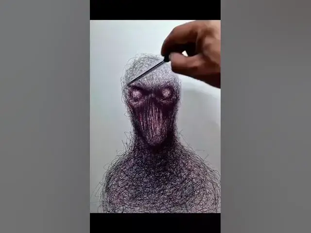 Video thumbnail for creepy sketch process 😧