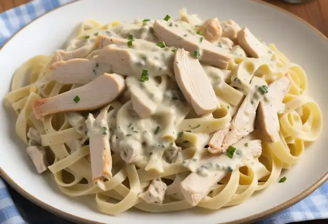 Video thumbnail for Fettuccine Alfredo with Chicken