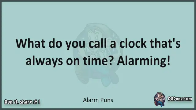 Video thumbnail for Alarm - Jokes, Puns, Wordplays, and Laughter