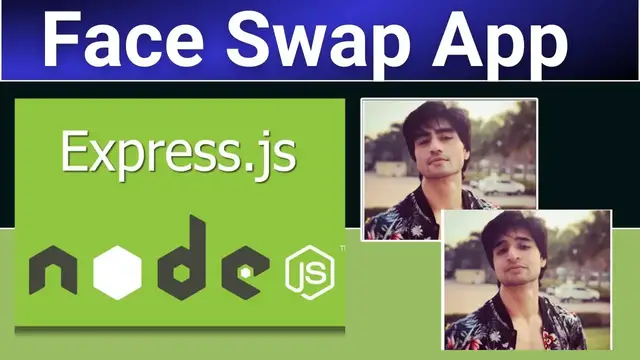 Video thumbnail for Node.js Express Face Swapping Project to Swap Faces in Photos Using DeepFake AI in Browser