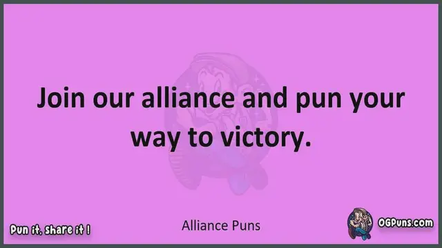Video thumbnail for Alliance - Jokes, Puns, Wordplays, and Laughter
