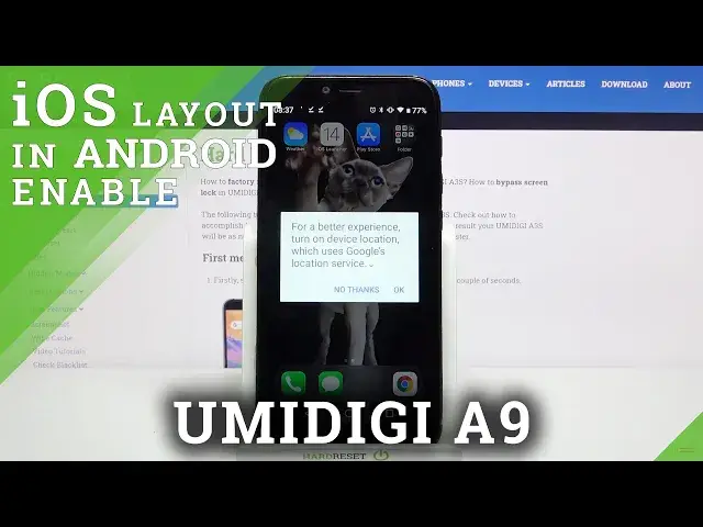'Video thumbnail for iOS Launcher on UMIDIGI - UMIDIGI A3S & Apple Layout'