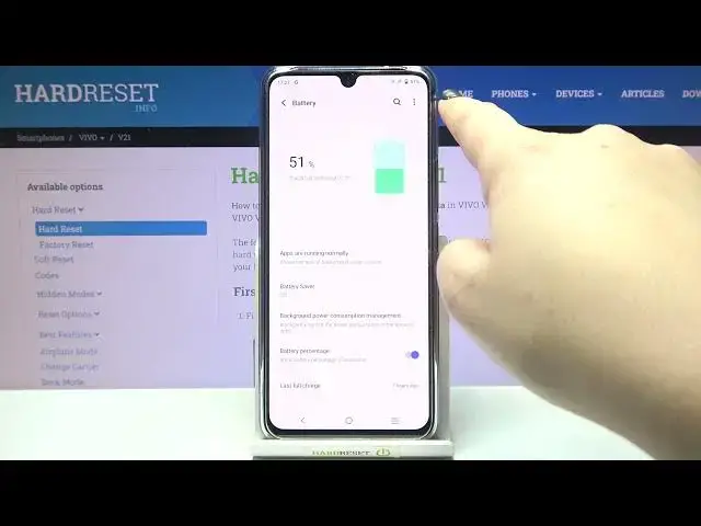 'Video thumbnail for How to Show Battery Percentage in VIVO V21 – Check Battery Level'