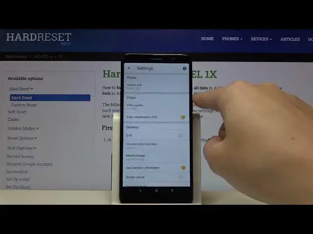Video thumbnail for ALCATEL 1X and Camera Settings – Enable Image Stabilization