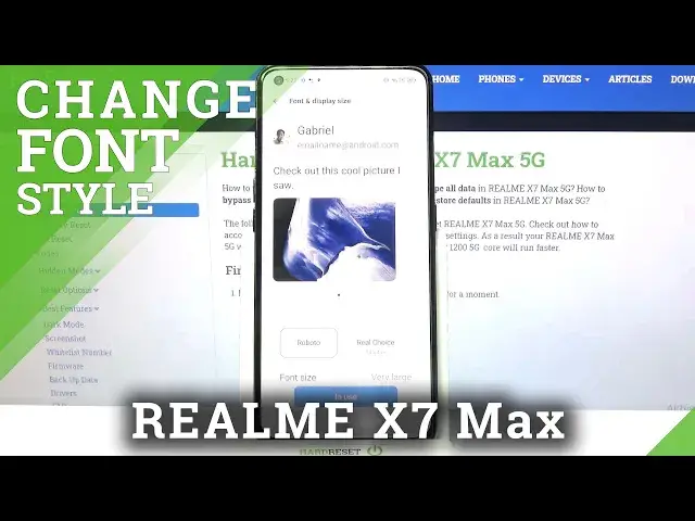 'Video thumbnail for How to Change Text Style on REALME X7 Max – Font Settings'