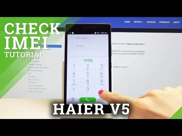 'Video thumbnail for How to Check IMEI Number in HAIER V5 - Find Serial Number'