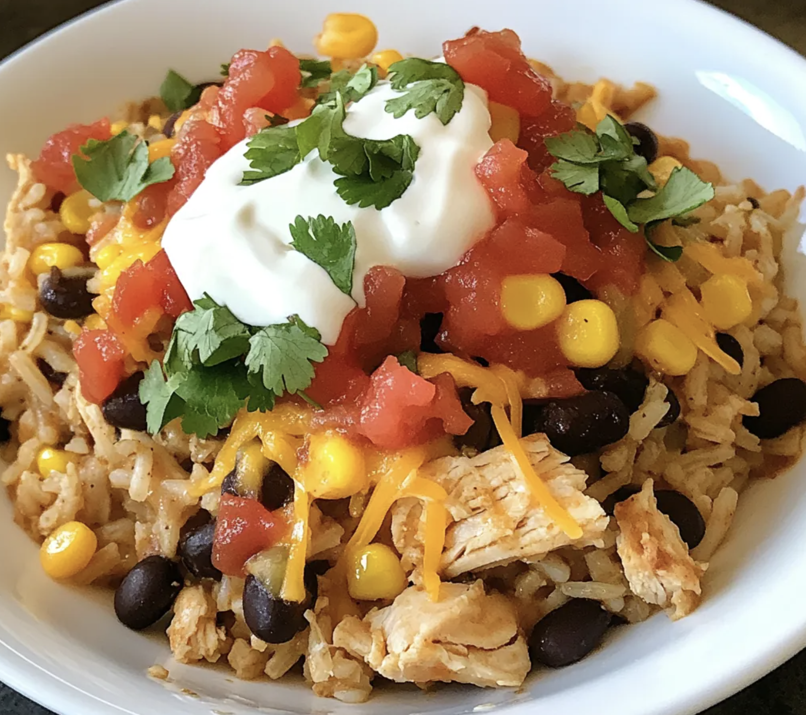 Video thumbnail for Chicken Burrito Bowl Casserole