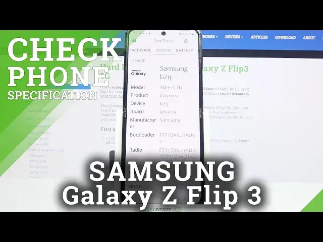 'Video thumbnail for How to Check Specifications of SAMSUNG Galaxy Z Flip 3 using DevCheck Hardware & System Info'