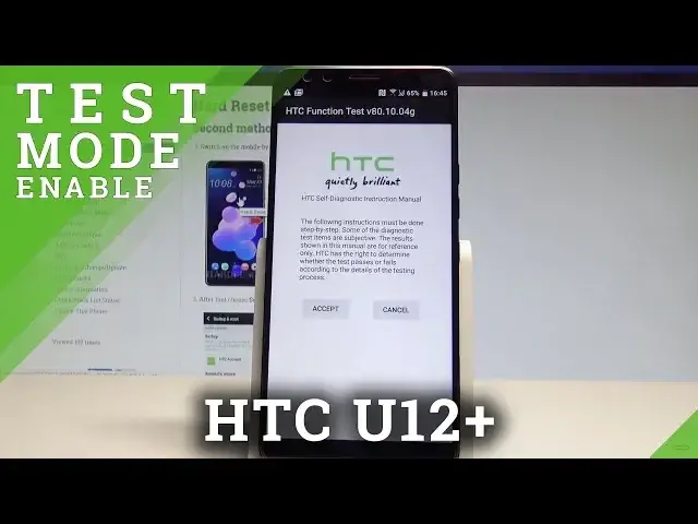 'Video thumbnail for How to Enter Function Test Mode on HTC U12+ - HTC Self-Diagnostic |HardReset.Info'