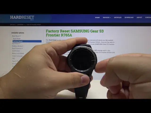 'Video thumbnail for Factory Reset SAMSUNG Gear S3 Frontier - Wipe Data / Erase Storage'