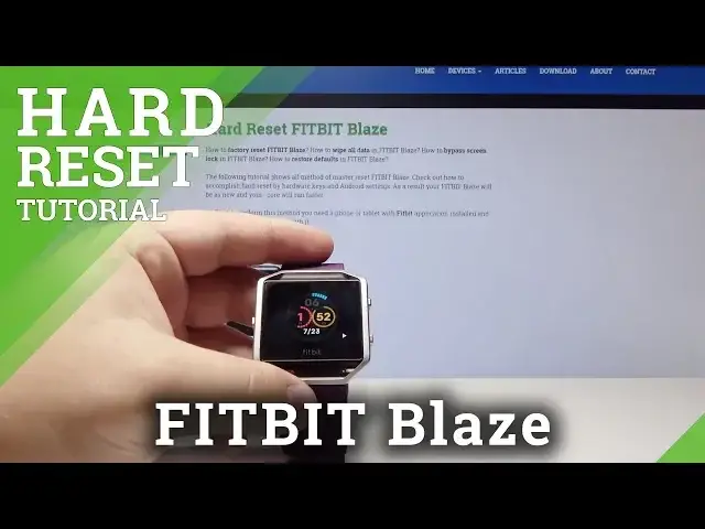 'Video thumbnail for How to Reset FITBIT Blaze - Restart Device / Force Restart'