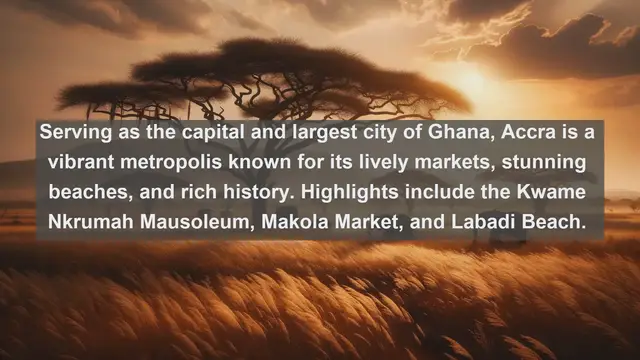 Video thumbnail for Discover the Top 10 Biggest Cities in Ghana!