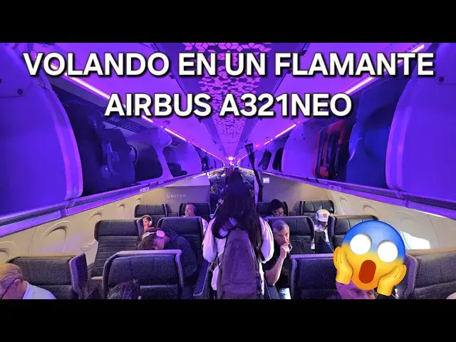 'Video thumbnail for VOLÉ en el NUEVO y FLAMANTE Airbus A321neo de United Airlines'