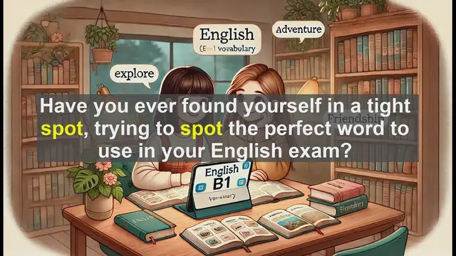 Video thumbnail for 2500 Must Know CEFR B1 Vocabulary - Mastering the Word 'Spot': A Versatile English Term