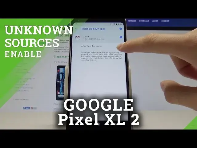 'Video thumbnail for How to Allow Unknown Sources in GOOGLE Pixel XL 2 - Unlock App Installation'