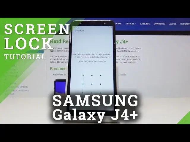 'Video thumbnail for How to Set Up Screen Lock in SAMSUNG Galaxy J4+ - Add PIN & Pattern'