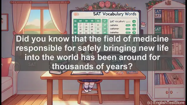 Video thumbnail for 5000 Must Know SAT Vocabulary - Obstetrics: The Medical Field of Childbirth and Maternal Care