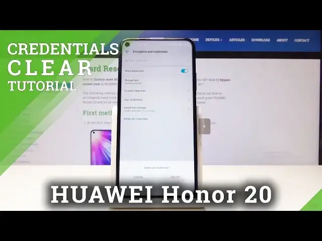 'Video thumbnail for How to Remove All Certificates in HUAWEI Honor 20 - Clear Credentials'