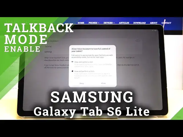 'Video thumbnail for TalkBack Mode in SAMSUNG Galaxy Tab S6 Lite – TalkBack Mode Features'