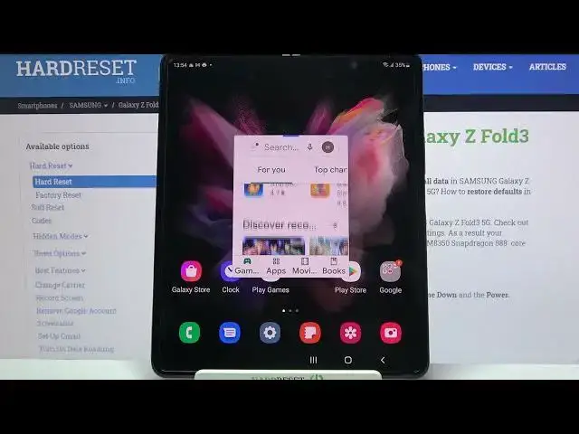 'Video thumbnail for How to Open Apps in Pop Up View on SAMSUNG Galaxy Z Fold 3 – Windowed Mode'